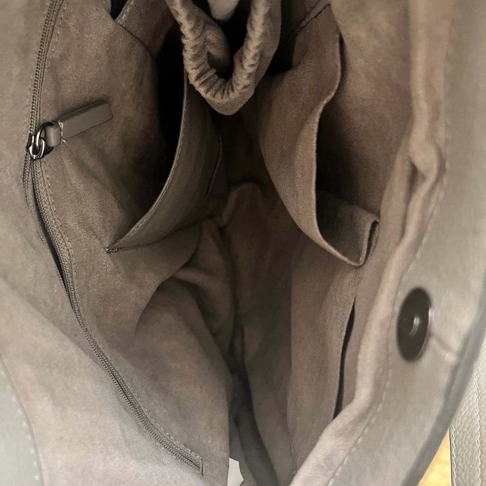 Vince Camuto Gray Leather Tote - Picture 4 of 6